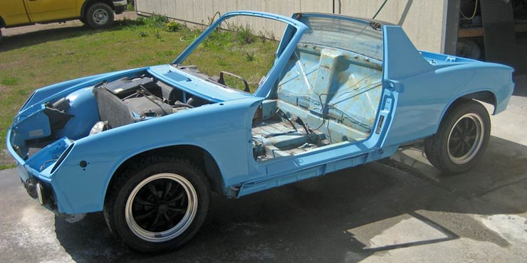 1973 Porsche after paint