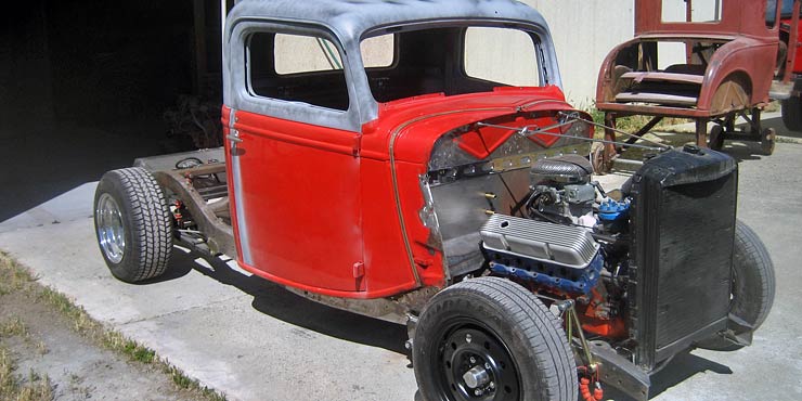 1935 Ford after chopping the top