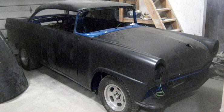 1956 Ford Victoria in progress